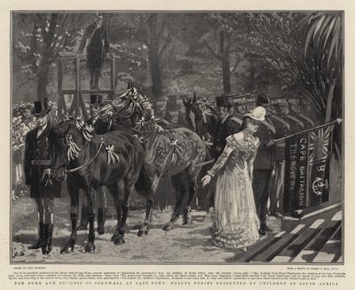 Le Duc et la Duchesse de Cornouailles au Cap, Poneys Basuto offerts par les Enfants d